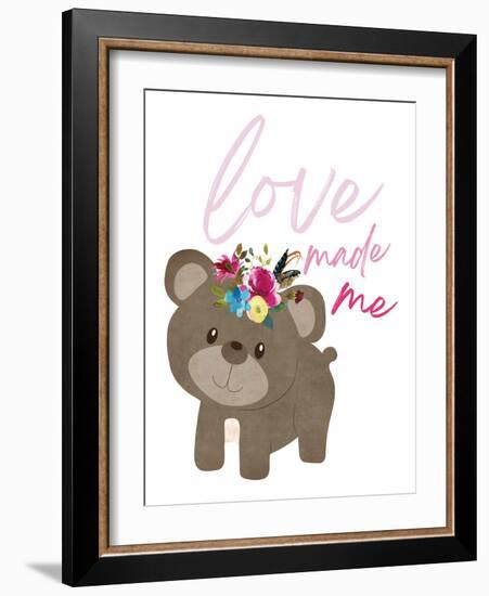 Love Made Me Bear-Jennifer McCully-Framed Art Print