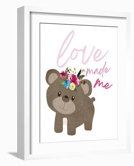 Love Made Me Bear-Jennifer McCully-Framed Art Print