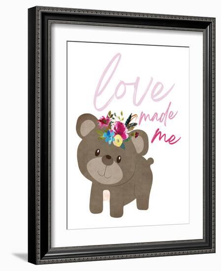 Love Made Me Bear-Jennifer McCully-Framed Art Print