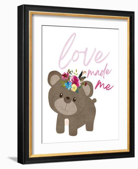 Love Made Me Bear-Jennifer McCully-Framed Art Print