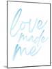 Love Made Me Blue Hues Ombre 2-Jennifer McCully-Mounted Art Print