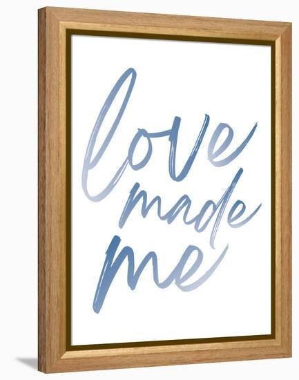 Love Made Me Blue Hues Ombre-Jennifer McCully-Framed Stretched Canvas