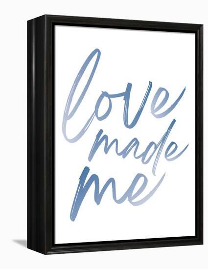 Love Made Me Blue Hues Ombre-Jennifer McCully-Framed Stretched Canvas