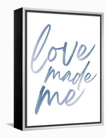 Love Made Me Blue Hues Ombre-Jennifer McCully-Framed Stretched Canvas