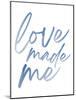 Love Made Me Blue Hues Ombre-Jennifer McCully-Mounted Art Print