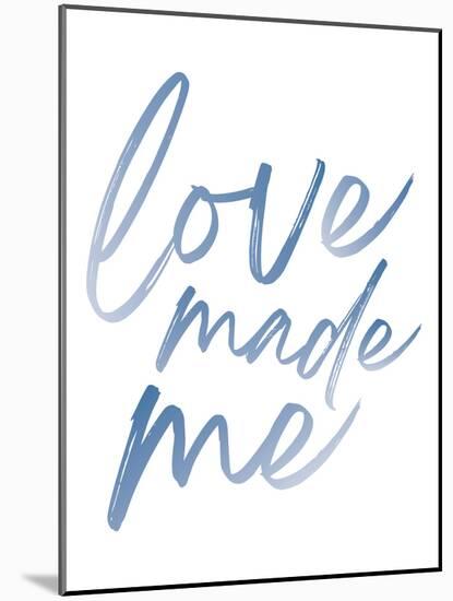 Love Made Me Blue Hues Ombre-Jennifer McCully-Mounted Art Print