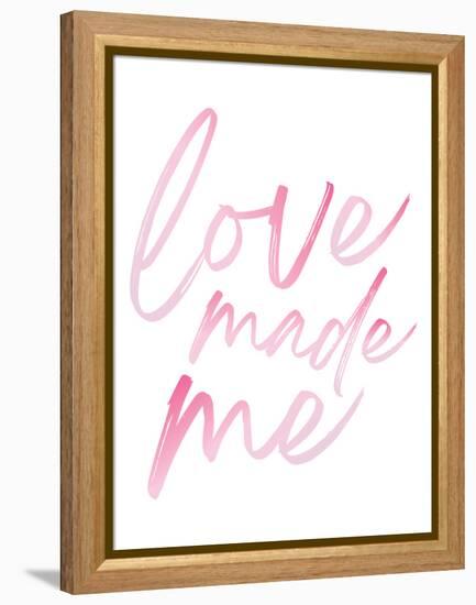 Love Made Me Pink Hues Ombre-Jennifer McCully-Framed Stretched Canvas