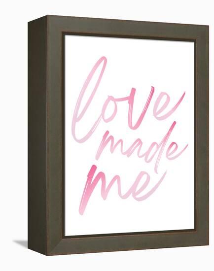 Love Made Me Pink Hues Ombre-Jennifer McCully-Framed Stretched Canvas