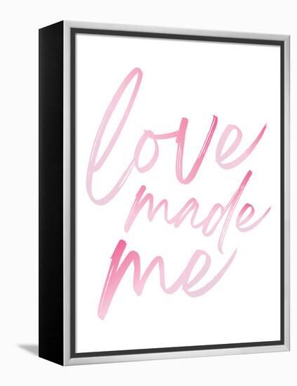 Love Made Me Pink Hues Ombre-Jennifer McCully-Framed Stretched Canvas