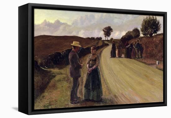 Love Making in the Evening, 1889-91-Fritz Syberg-Framed Premier Image Canvas
