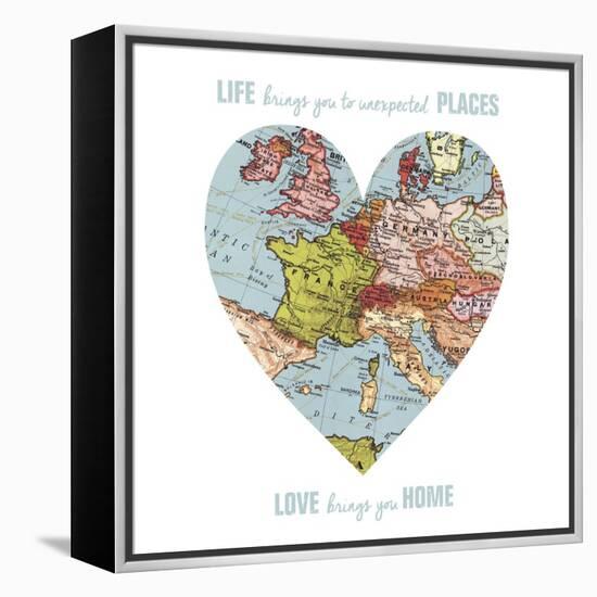Love Map-Erin Clark-Framed Premier Image Canvas