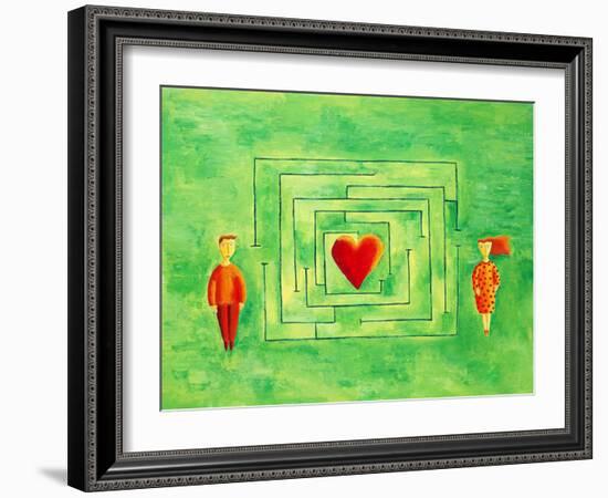 Love Maze, 2004-Julie Nicholls-Framed Giclee Print