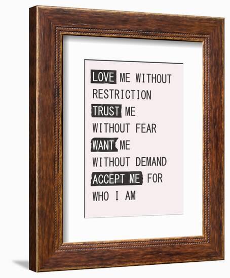 Love Me 1-Design Fabrikken-Framed Premium Giclee Print