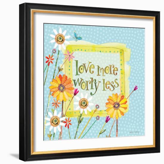 Love More Worry Less-Robbin Rawlings-Framed Art Print