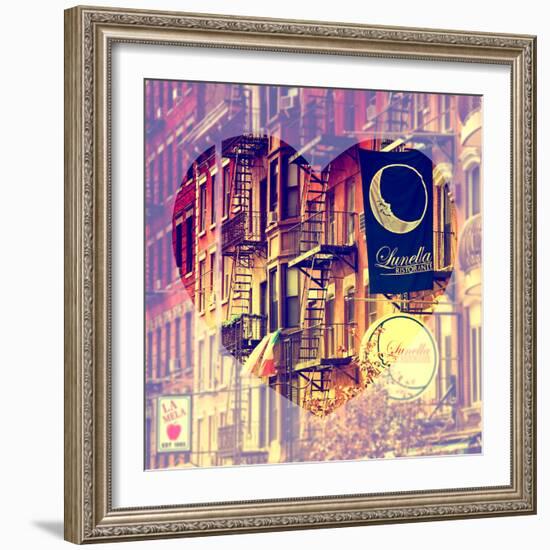 Love NY Series - Little Italy Buildings - Manhattan - New York - USA-Philippe Hugonnard-Framed Photographic Print