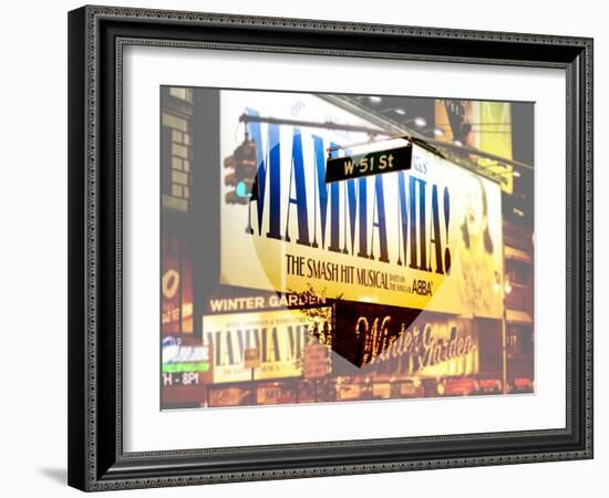 Love NY Series - Mamma Mia The Musical - Winter Garden Theatre - Manhattan - New York - USA-Philippe Hugonnard-Framed Art Print