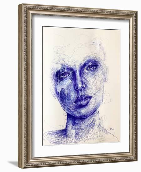 Love on the Rocks, C.2021 (Pen on Paper)-Blake Munch-Framed Giclee Print