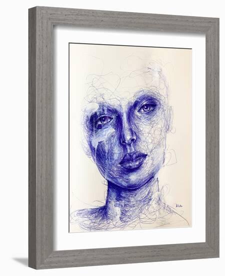 Love on the Rocks, C.2021 (Pen on Paper)-Blake Munch-Framed Giclee Print