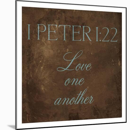 Love One Another Brown-Jace Grey-Mounted Art Print