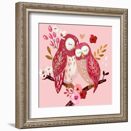 Love Owls-Sharon Montgomery-Framed Art Print