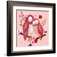 Love Owls-Sharon Montgomery-Framed Art Print