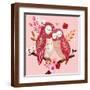 Love Owls-Sharon Montgomery-Framed Art Print