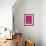 Love Paris - Pink and Red-Dominique Vari-Framed Art Print displayed on a wall