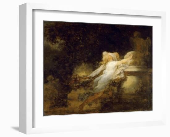 Love Pledge (The Voeu a L'Amou)-Jean-Honoré Fragonard-Framed Giclee Print