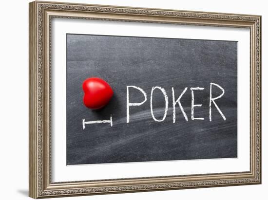 Love Poker-Yury Zap-Framed Art Print