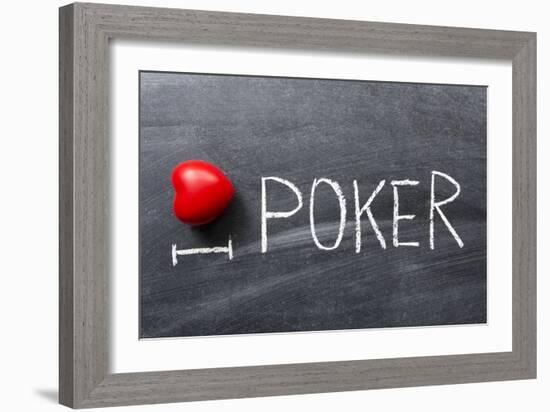 Love Poker-Yury Zap-Framed Art Print