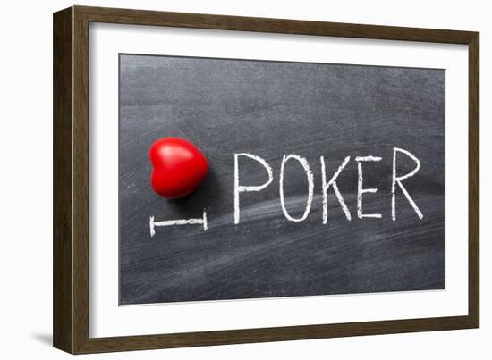 Love Poker-Yury Zap-Framed Art Print