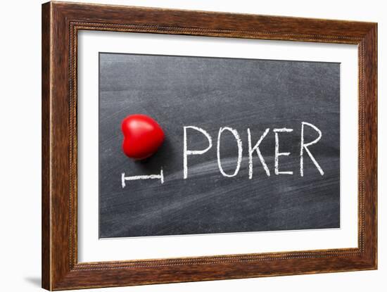 Love Poker-Yury Zap-Framed Art Print