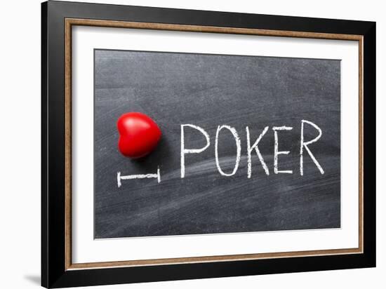 Love Poker-Yury Zap-Framed Art Print