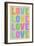 Love Pop-Art Pastel Art Print Poster-null-Framed Premium Giclee Print