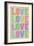 Love Pop-Art Pastel Art Print Poster-null-Framed Premium Giclee Print