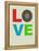 Love Poster-NaxArt-Framed Stretched Canvas