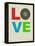 Love Poster-NaxArt-Framed Stretched Canvas