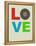 Love Poster-NaxArt-Framed Stretched Canvas