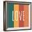 Love Rainbow Retro-Ann Kelle-Framed Premium Giclee Print