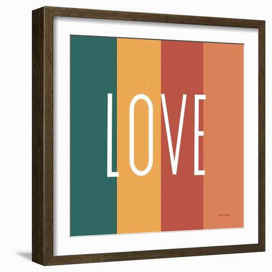 Love Rainbow Retro-Ann Kelle-Framed Premium Giclee Print