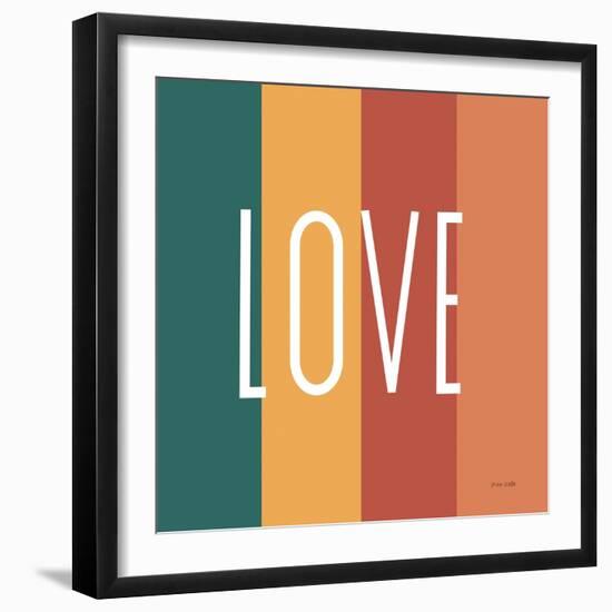 Love Rainbow Retro-Ann Kelle-Framed Premium Giclee Print