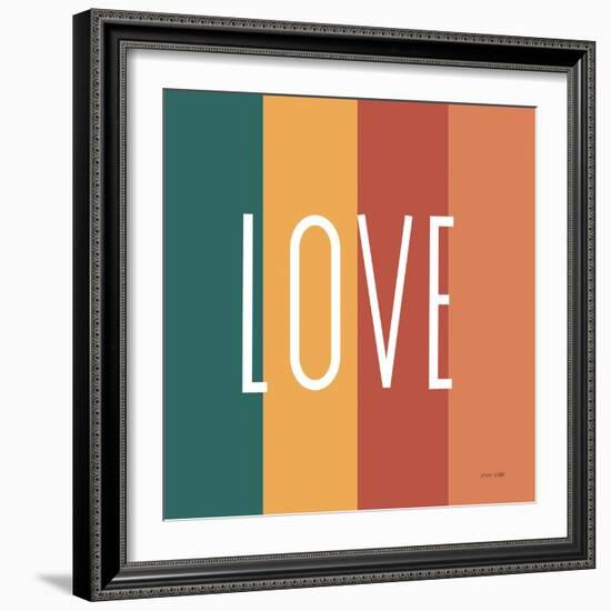 Love Rainbow Retro-Ann Kelle-Framed Premium Giclee Print