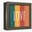 Love Rainbow Retro-Ann Kelle-Framed Stretched Canvas