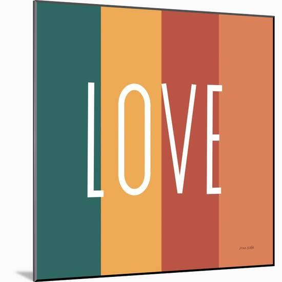 Love Rainbow Retro-Ann Kelle-Mounted Art Print