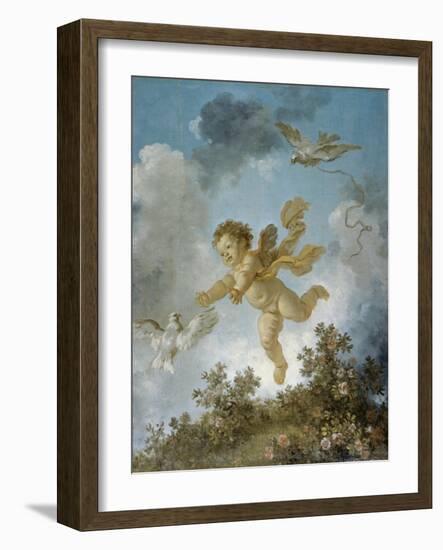 Love Reaching for a Dove-Jean-Honoré Fragonard-Framed Giclee Print