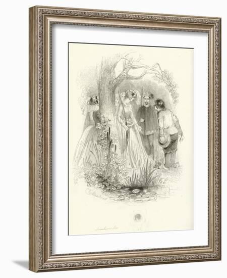 Love's Labour's Lost-Joseph Kenny Meadows-Framed Giclee Print