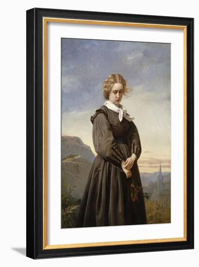 Love's Melancholy, 1866-Constant Mayer-Framed Giclee Print