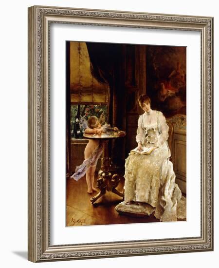 Love's Messenger-Alfred Emile Léopold Stevens-Framed Giclee Print