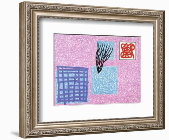 Love's Rhetoric, c.1990-Jonathan Lasker-Framed Art Print