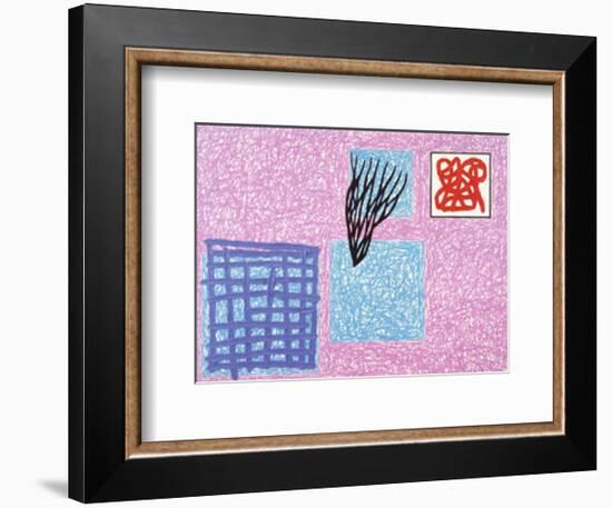 Love's Rhetoric, c.1990-Jonathan Lasker-Framed Art Print